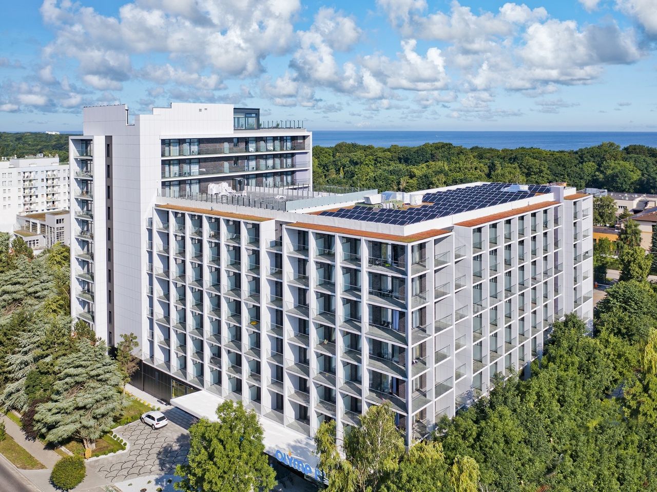 Außenansicht Hotel Olymp IV in Kolberg für Silvesterreise