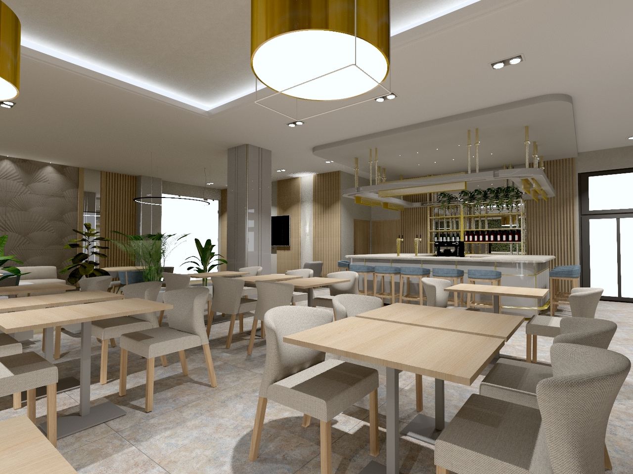 Elegante Hotelbar im Hotel Olymp IV für Silvesterfeier