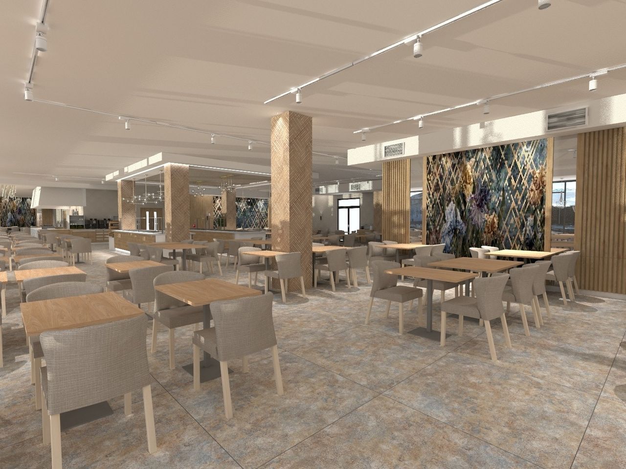 Modernes Restaurant im Hotel Olymp IV für Silvesterdinner