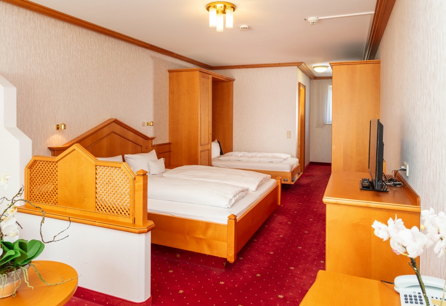 Gemütliches Doppelzimmer im Parkhotel an der Therme in Bad Krozingen für Ihren Silvesterurlaub