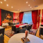 Festlich dekoriertes Restaurant in der Ferien Residenz Thüringer Wald für Silvesterfeiern