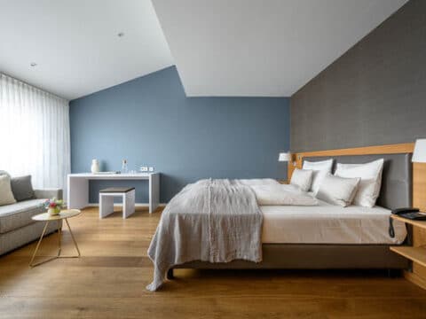 Komfortables Zimmer im Hotel Maier, ideal für den Jahreswechsel am Bodensee