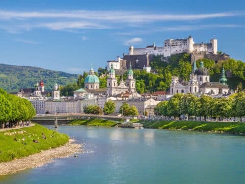 Panorama von Salzburg nahe Hotel Walserwirt für Silvester 2025