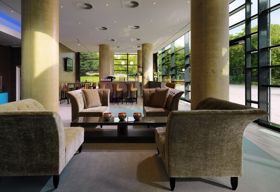 Lounge- und Barbereich im Bonn Marriott Hotel zu Silvester