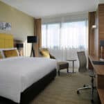 Modernes Hotelzimmer im Bonn Marriott Hotel zu Silvester