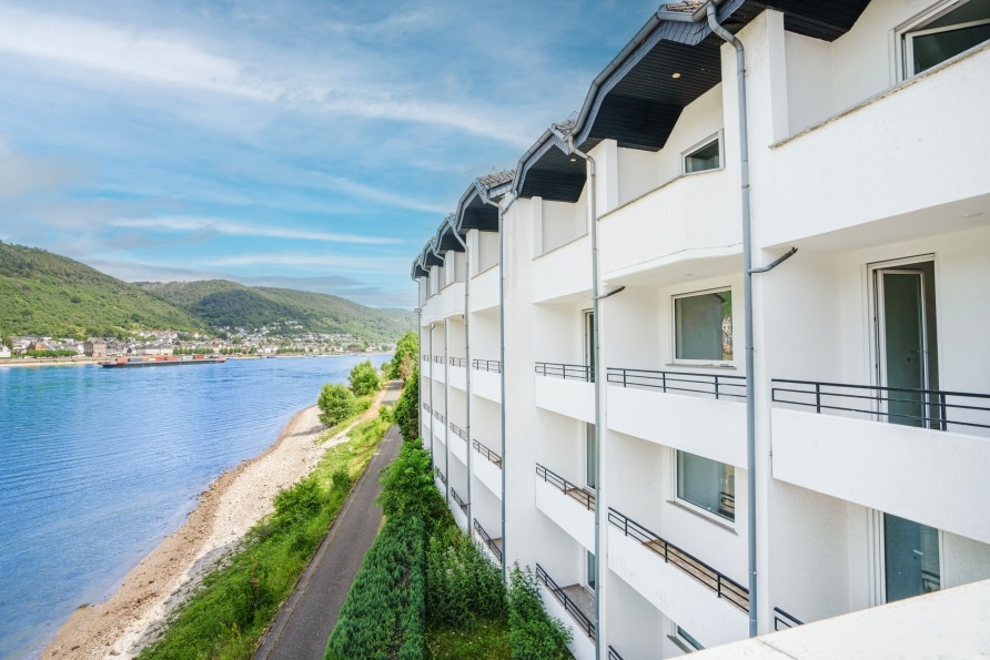 Balkonansicht mit Rheinblick im besttime Hotel Boppard an Silvester
