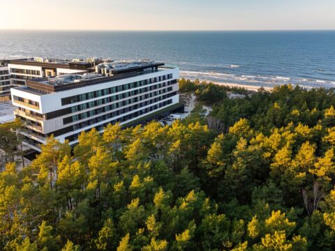 Außenansicht vom Shellter Hotel Resort & Spa an der Ostsee zu Silvester
