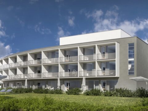 Außenansicht des Solny Resorts in Kolberg für Silvesterurlaub