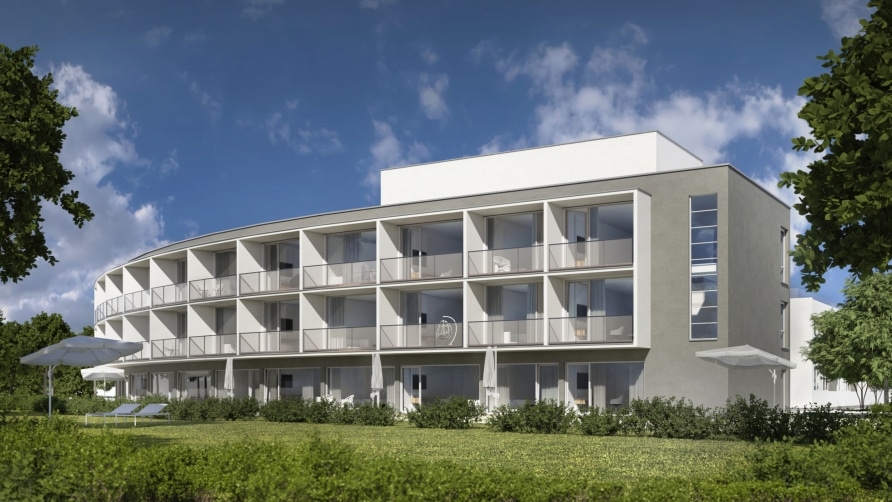 Außenansicht des Solny Resorts in Kolberg für Silvesterurlaub
