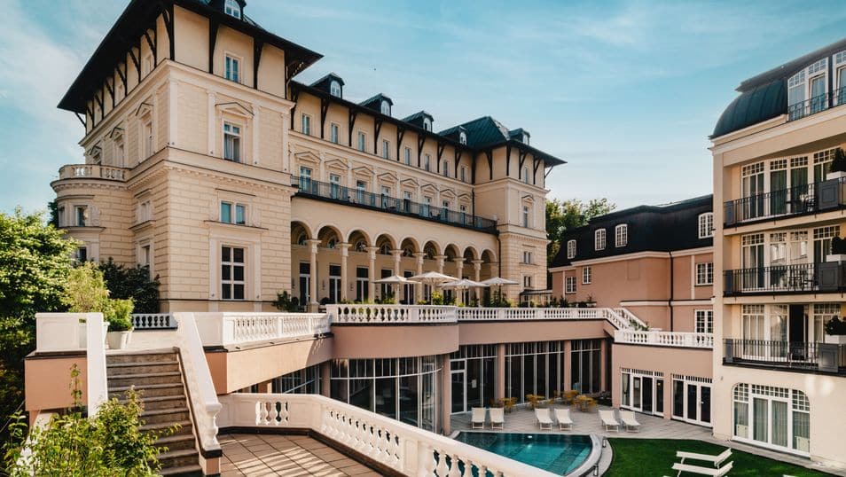 Außenansicht Spa Hotel Thermal Karlsbad an Silvester