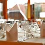 Festlich gedeckter Tisch für das Silvesterdinner im Eurostrand Resort Moseltal