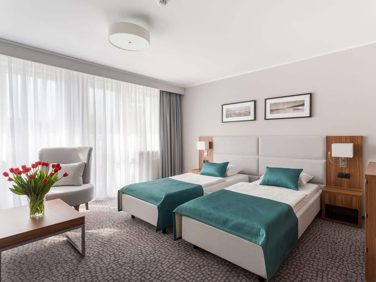 Modern eingerichtetes Doppelzimmer im Hotel Wolin für Silvesterurlaub