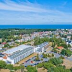 Luftaufnahme vom Hotel Wolin nahe Ostseestrand in Misdroy