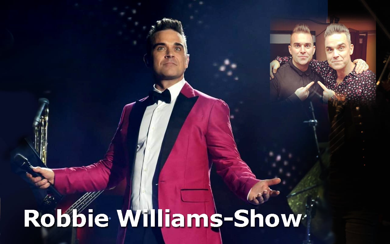 Robbie Williams Double singt live beim Silvesterabend im Maritim Hotel Düsseldorf