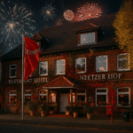 Hotel Neetzer Hof in der Lüneburger Heide mit Feuerwerk zu Silvester