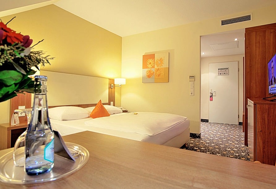 Modernes Doppelzimmer im Best Western Hotel President für Silvester