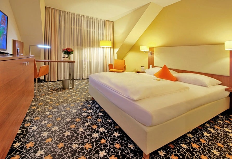 Stilvoll eingerichtetes Doppelzimmer im Best Western Hotel President zu Silvester