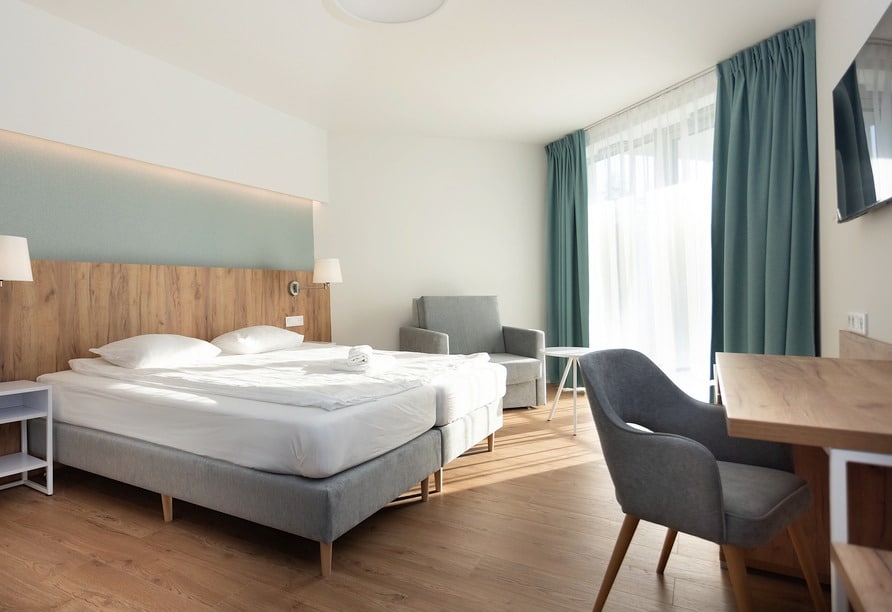 Modernes Zimmer im Hotel Spark by Hilton Pobierowo für Silvesterurlaub