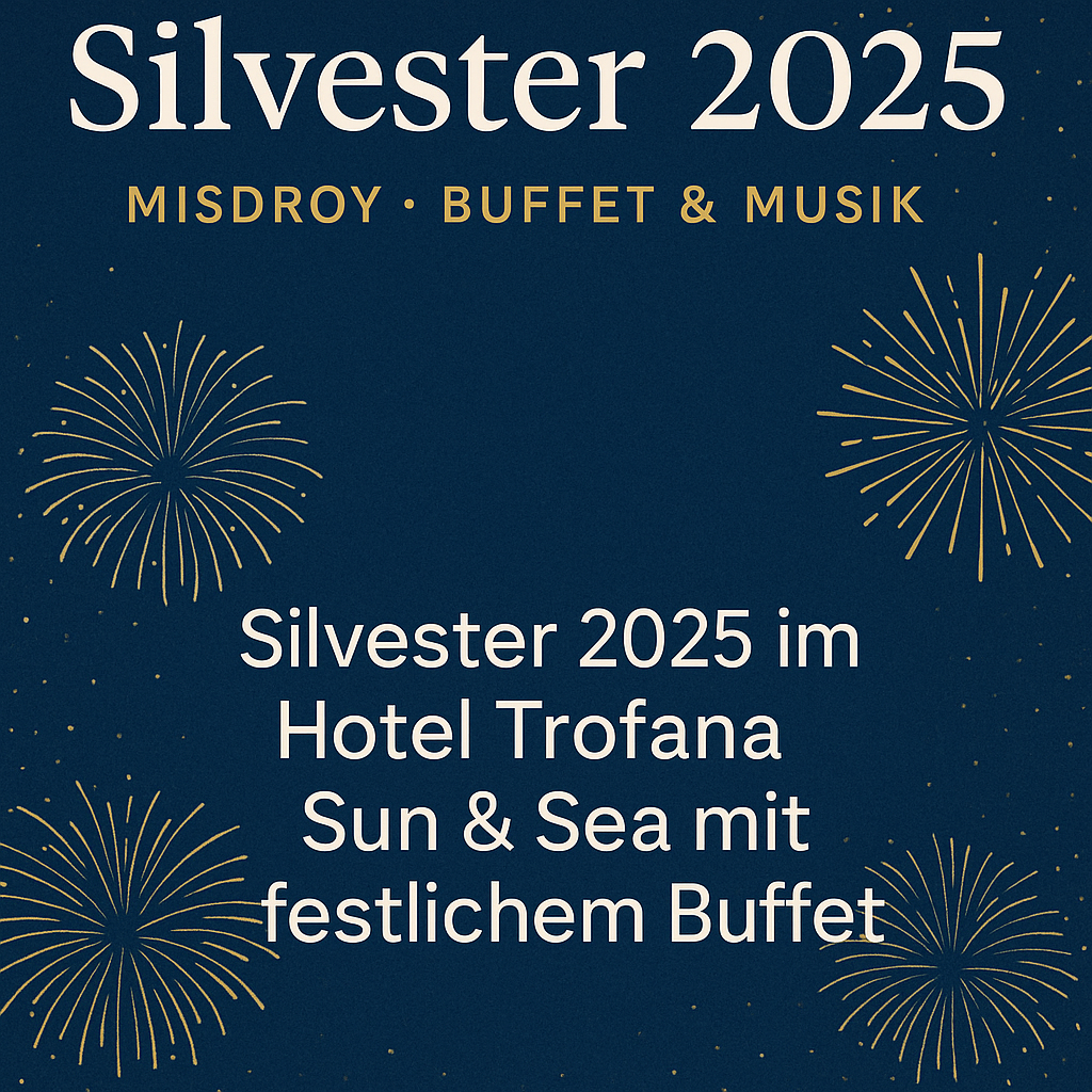 Silvester im Hotel Trofana Sun & Sea in Misdroy mit Buffet und Musik