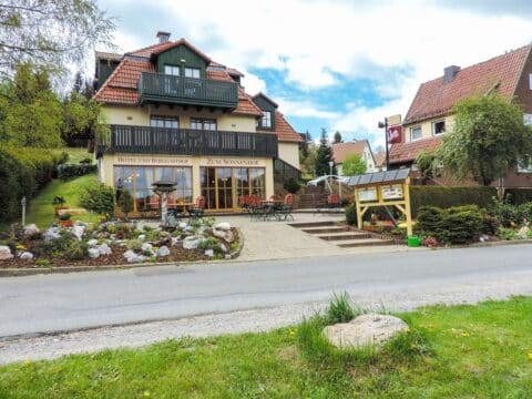 Außenansicht vom Hotel und Berggasthof Zum Sonnenhof im Harz zu Silvester