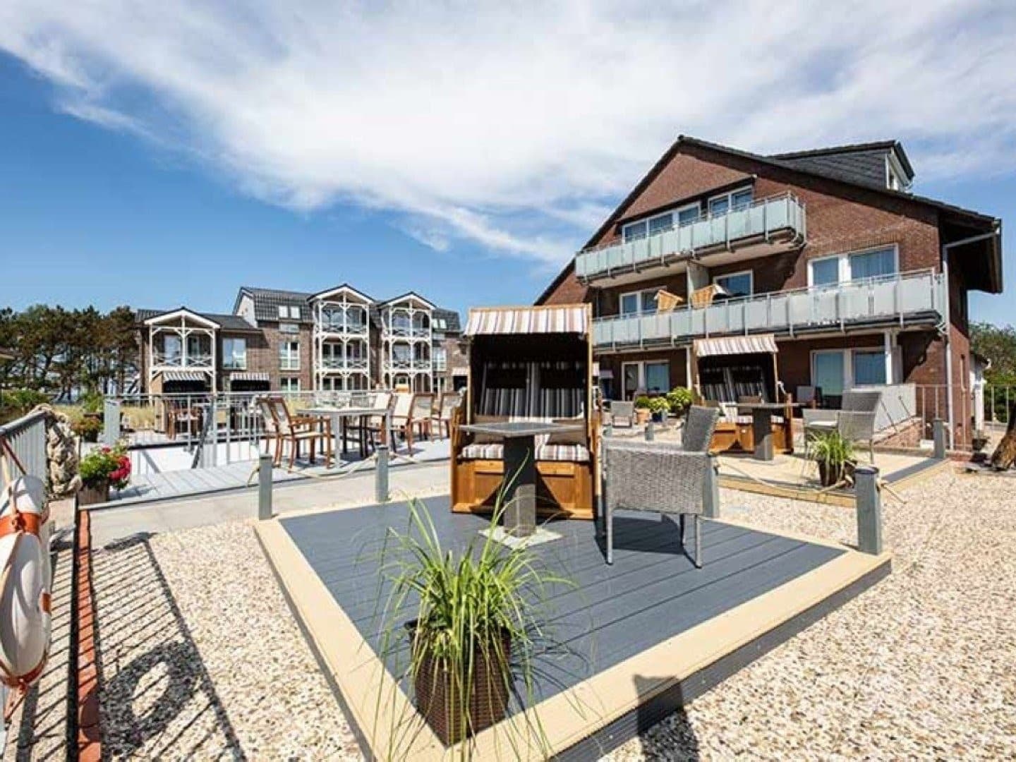 Hotel Seemannsbraut Silvester Außenansicht auf Amrum