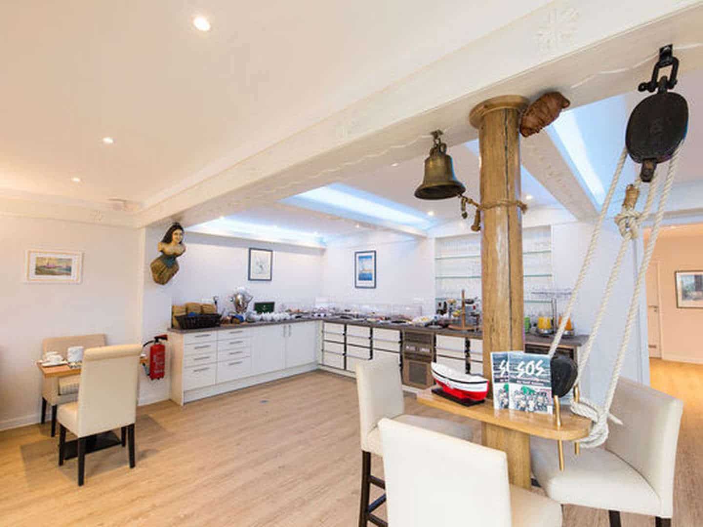 Hotel Seemannsbraut Silvester Frühstücksraum auf Amrum