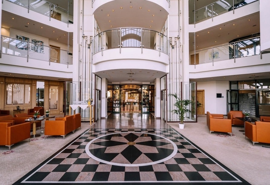 Lobby im Atomis Hotel Munich für den Silvesteraufenthalt