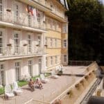Außenansicht des Vltava Ensana Health Spa Hotel für Silvester