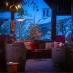 Silvesterfeier im Landgasthaus zur Krone Scheune mit Weihnachtsdeko