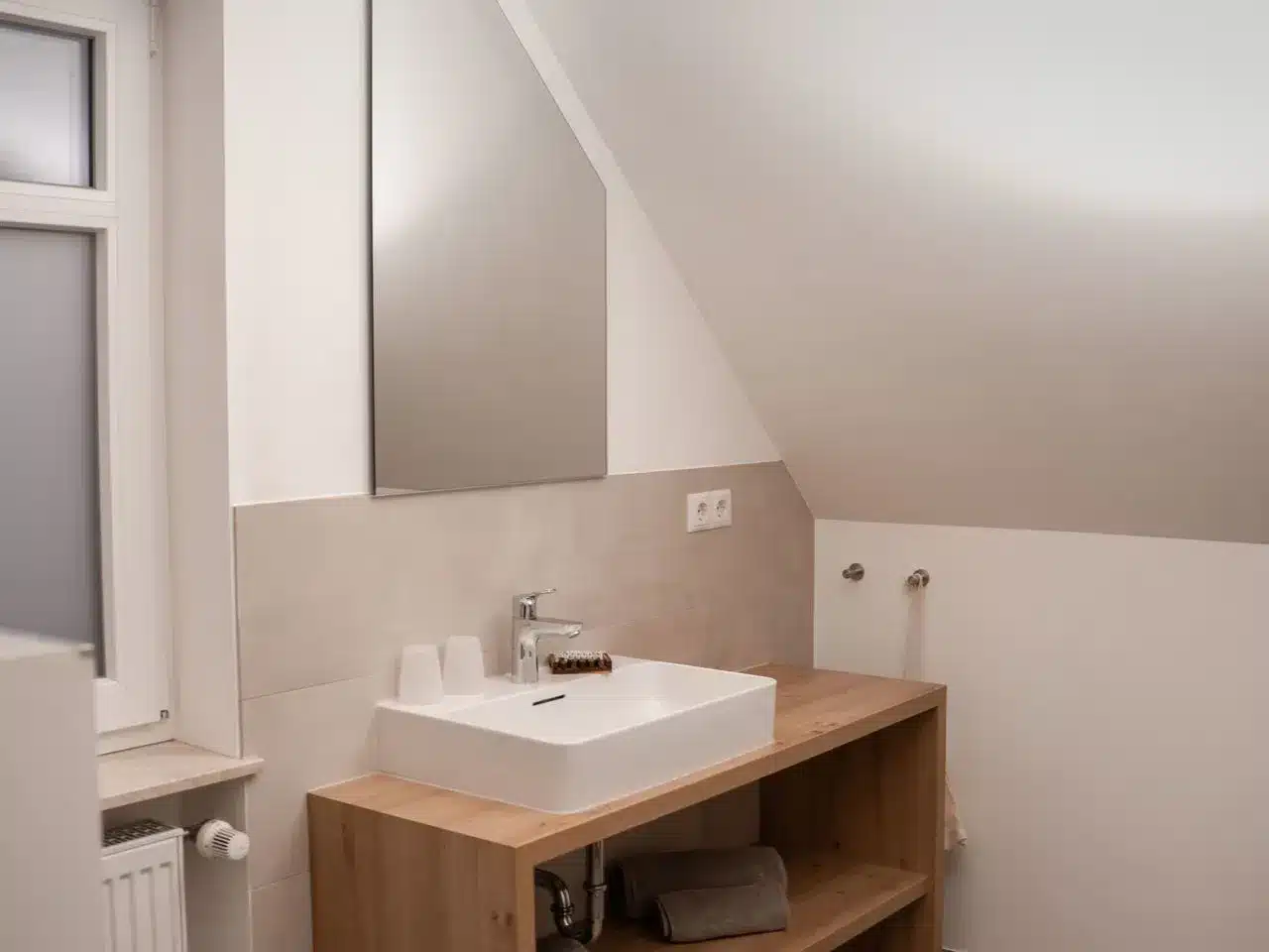 Silvester im Landgasthaus zur Krone modernes Badezimmer in Bundenthal