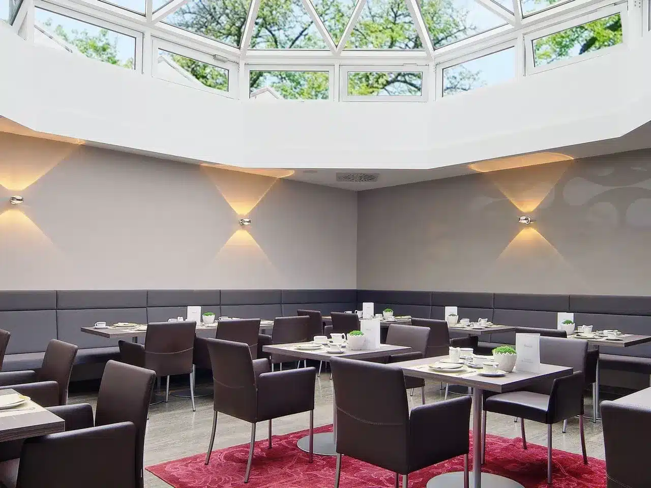 Hotel HerzogsPark Silvester Restaurant mit Glasdach in Herzogenaurach