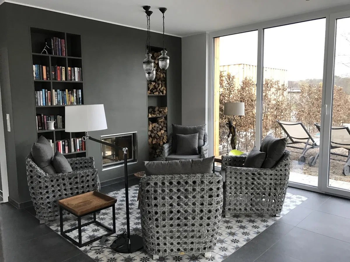 Ruhige Lounge im Alwine Landhaus an den Spreewiesen zu Silvester