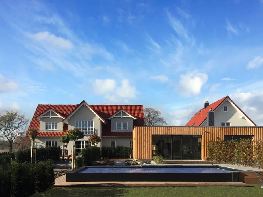 Außenansicht des Alwine Landhaus an den Spreewiesen zu Silvester