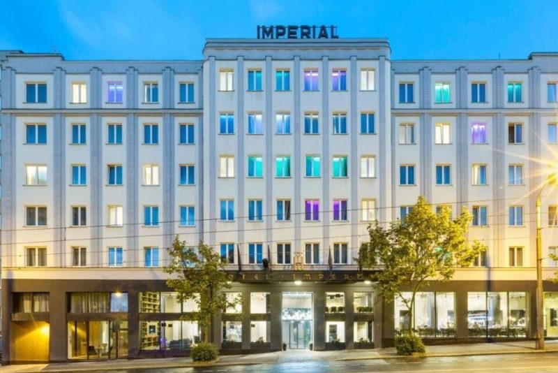 Außenansicht des Pytloun Grand Hotel Imperial in Liberec