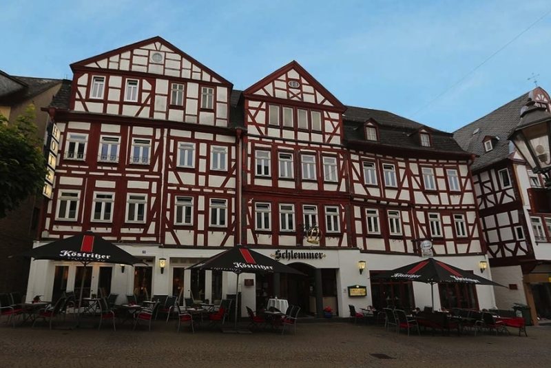 Das historische Fachwerkhaus des Hotel Schlemmer, perfekt für eine Silvesterreise